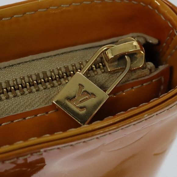 LOUIS VUITTON Monogram Vernis Houston Hand Bag Beige M91004 - Picture 10 of 16